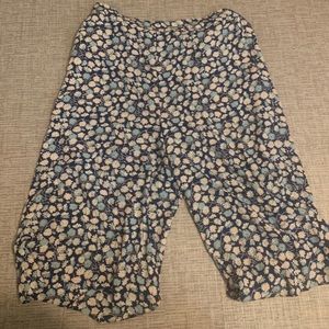 Madewell Floral Cropped Pants
